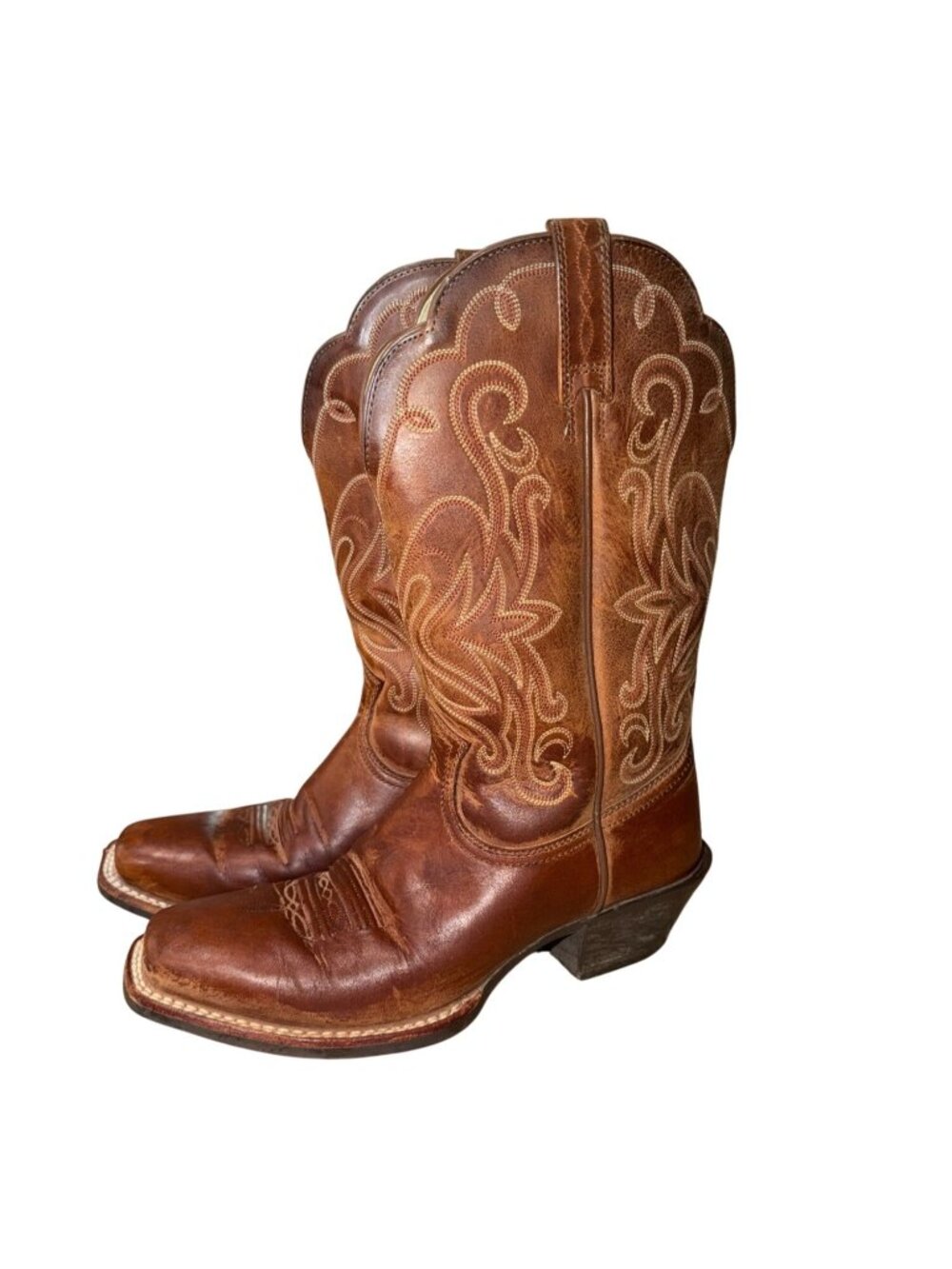 Ariat Legend Russet Rebel Womens 6.5C Western Cowboy Square Toe Brown Boho Boot